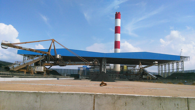 Vietnam Coastal 1st Stage thermal power plant项目BOP region steel structure oil paint corrosion prevention construction 